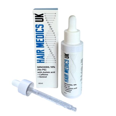 10% minoxidil  No PG + Azelaic Acid + Caffeine + Retinol